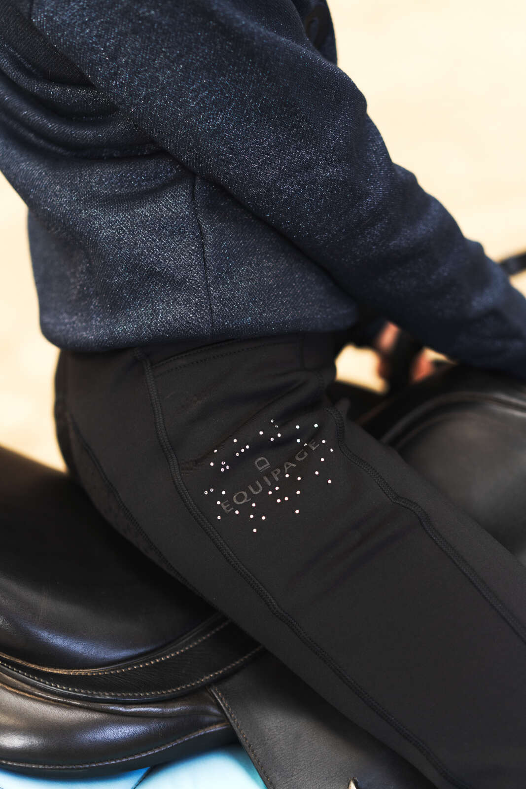 Equipage Sophia fullgrip vinter ridetights til børn