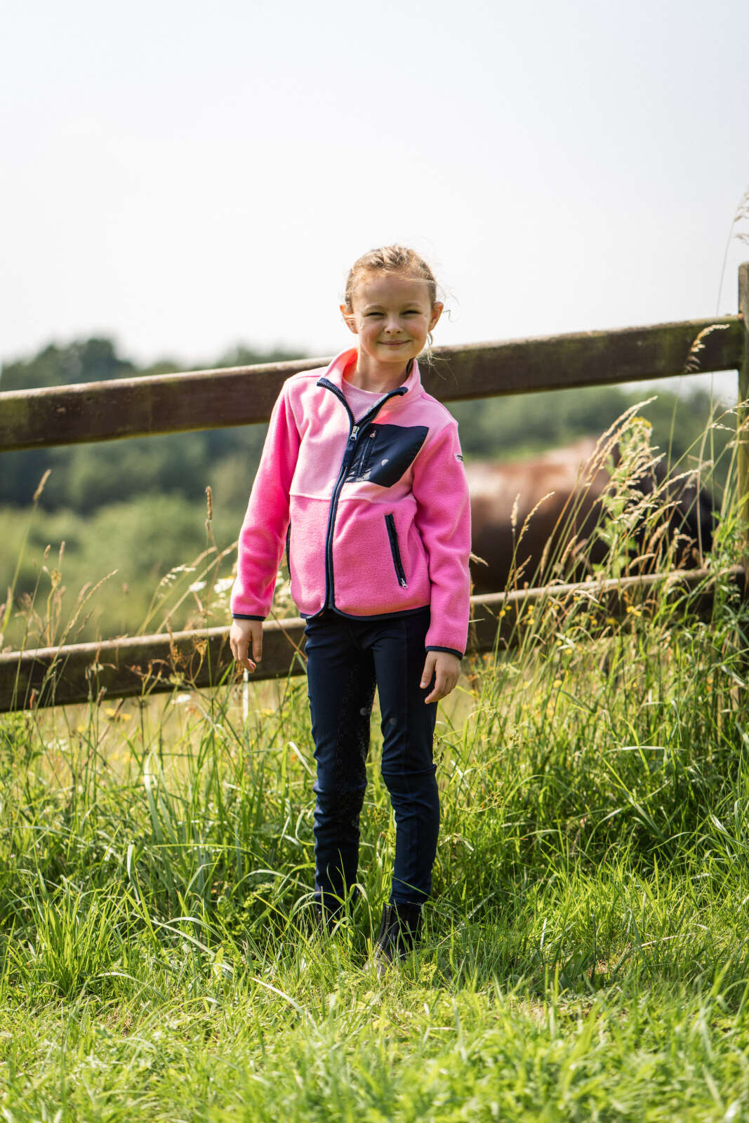 Equipage Minna zip fleece ridjacka för barn