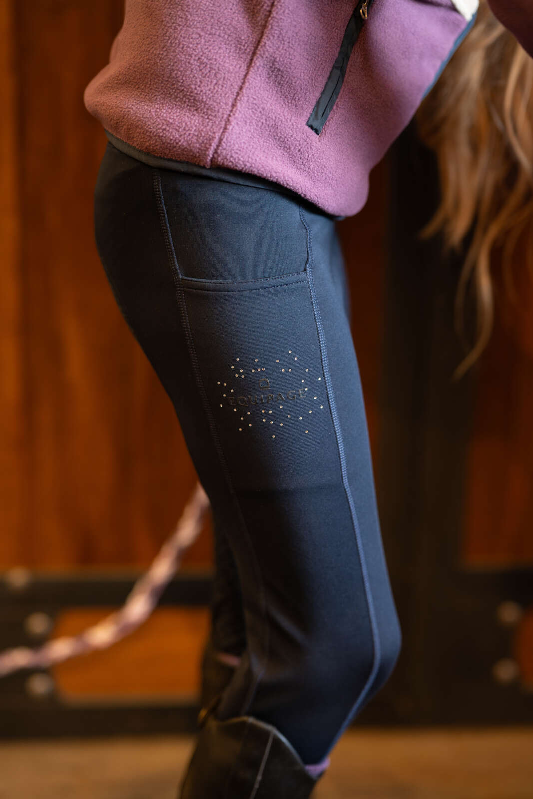 Equipage Sophia vinterridtights för barn, fullgrip