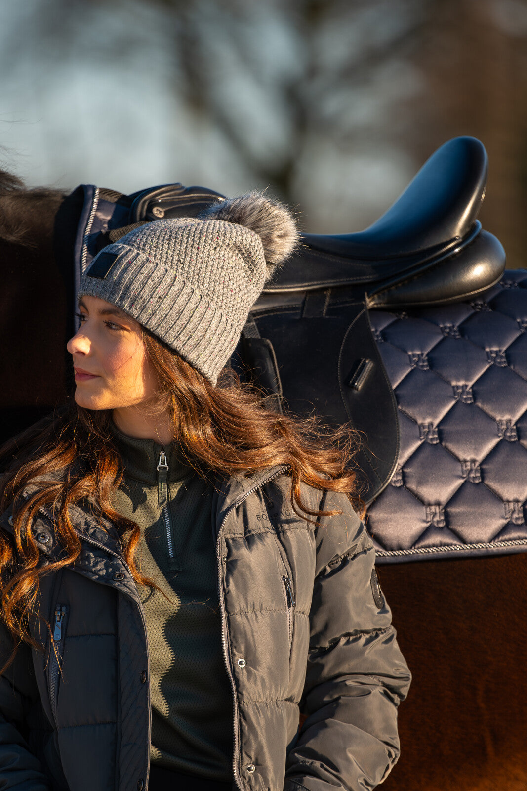 Equipage Scarlet långärmad ridskjorta med half-zip