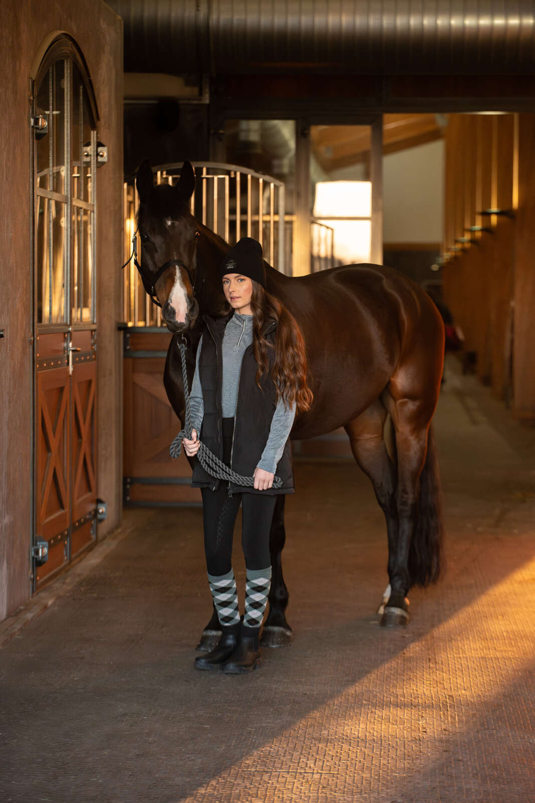 Equipage Shimmer half-zip langærmet ridebluse