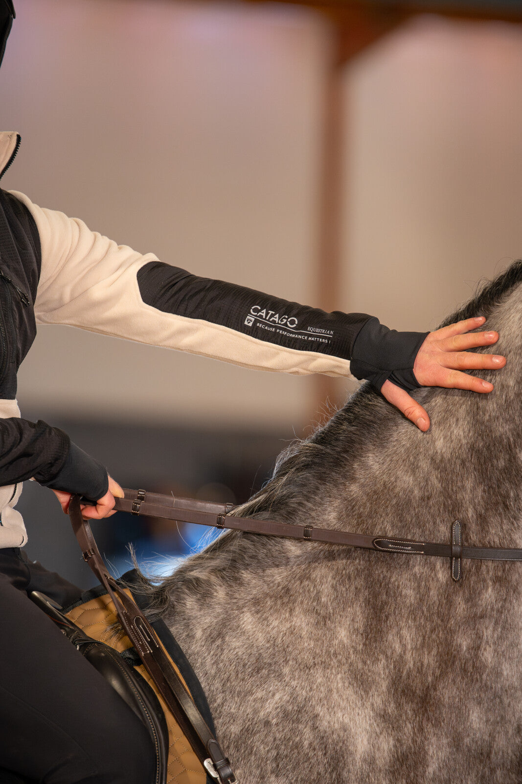 CATAGO MEN Neil fleece riding jacket