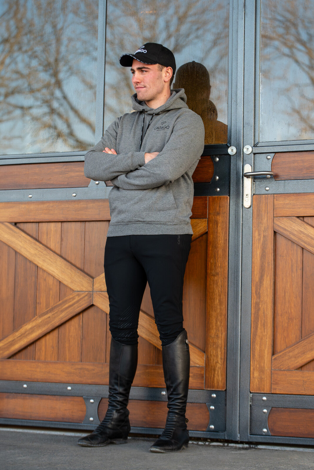 CATAGO MEN Nero breeches Knee grip