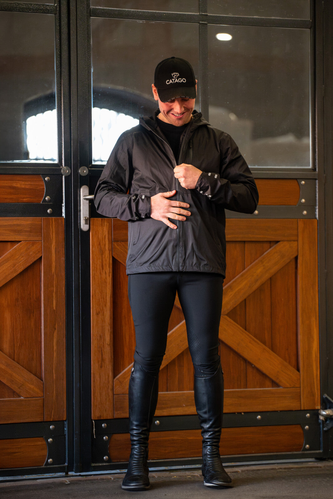 CATAGO MEN Nero breeches Knee grip