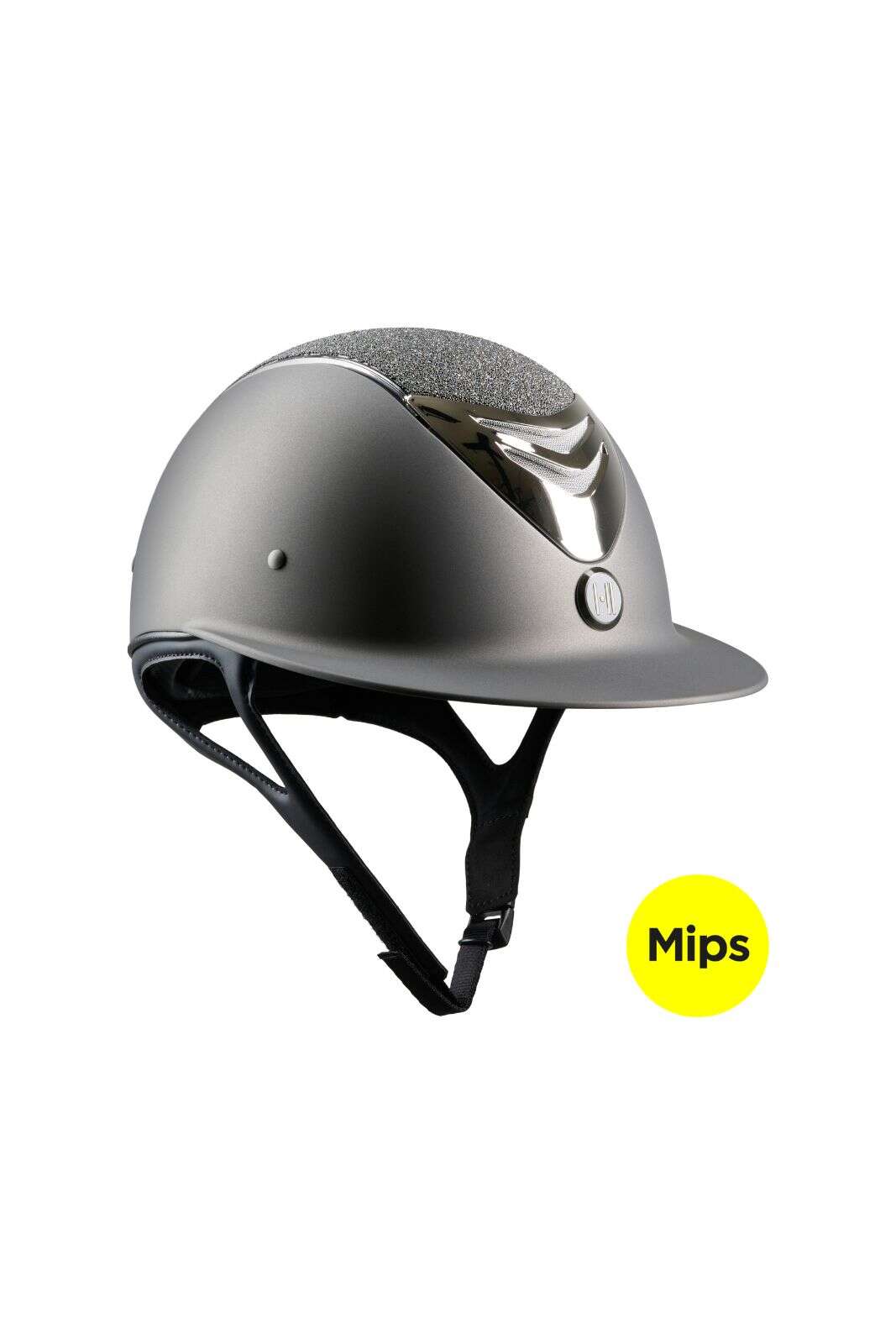 One K MIPS Avancé riding helmet - Glitter silver
