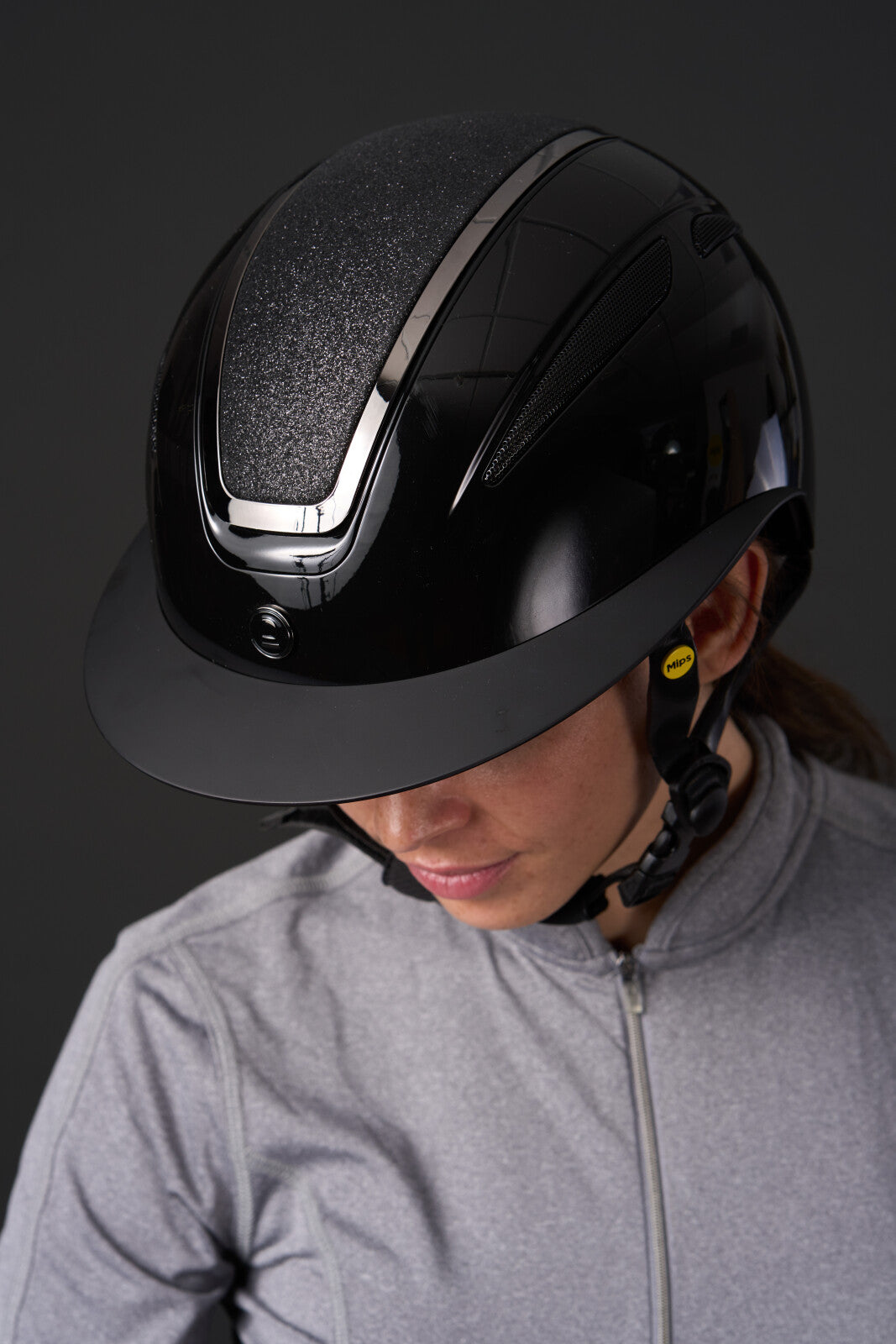 Equipage MIPS Guardian ridehjelm Glossy Glitter top