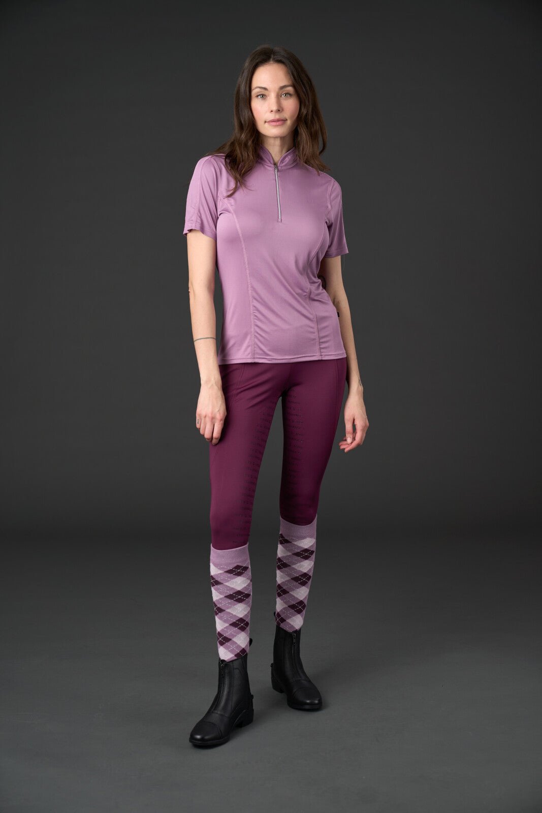 Equipage Awesome short sleeve riding blouse for kids - Unamari