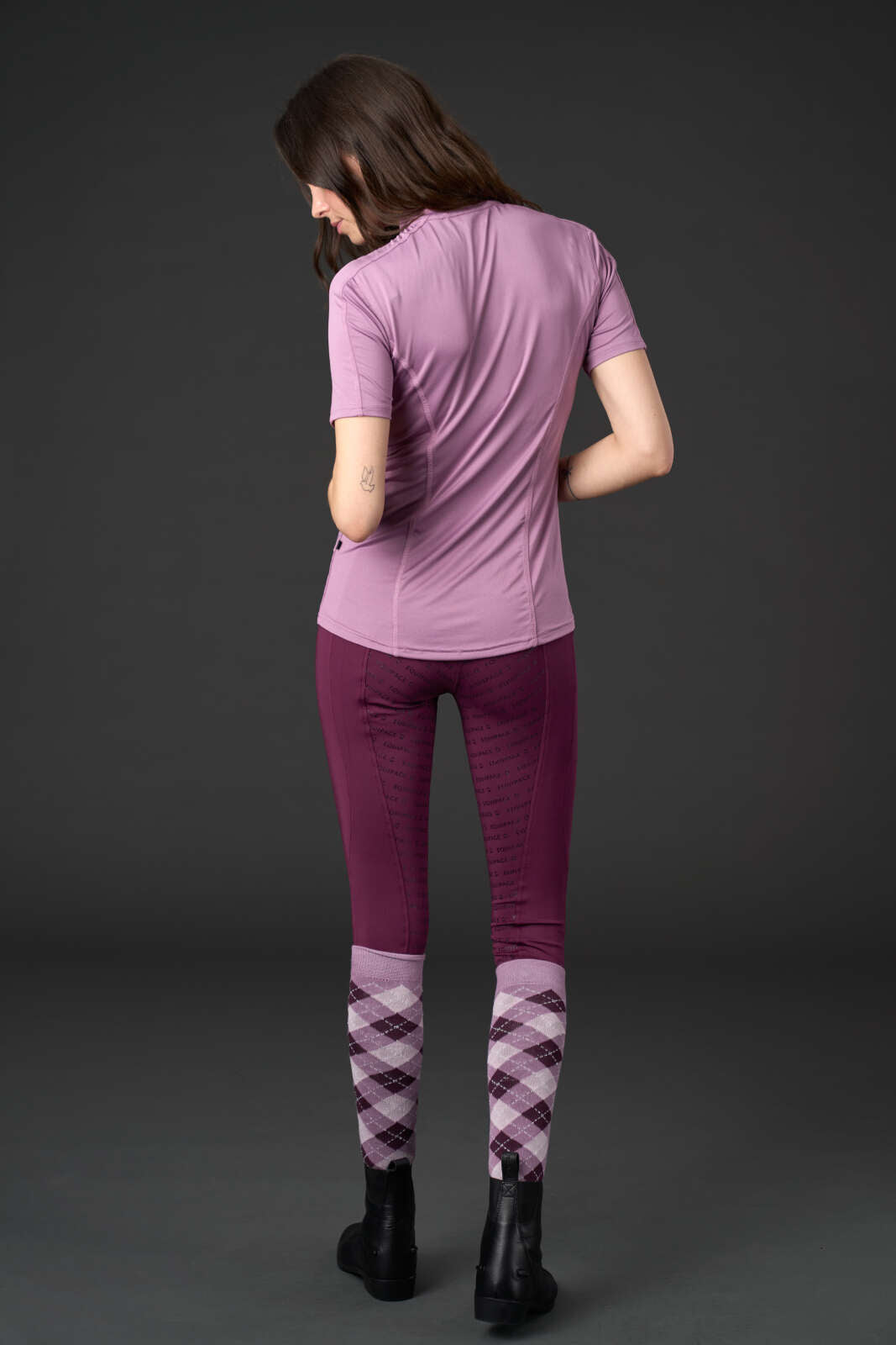 Equipage Awesome Short-Sleeve Riding Top with Zip Neck