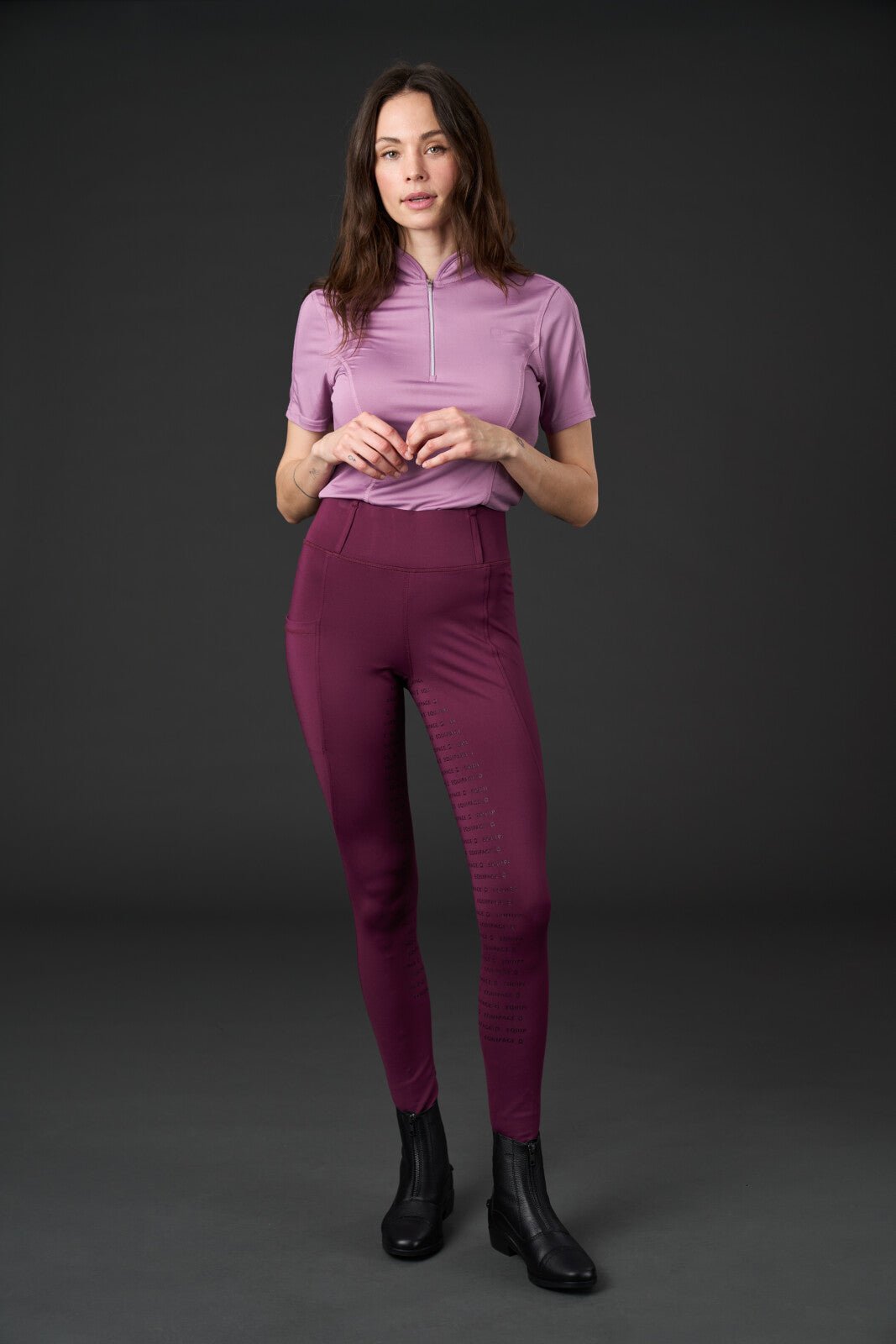 Equipage Kendra riding tights with full grip - Unamari