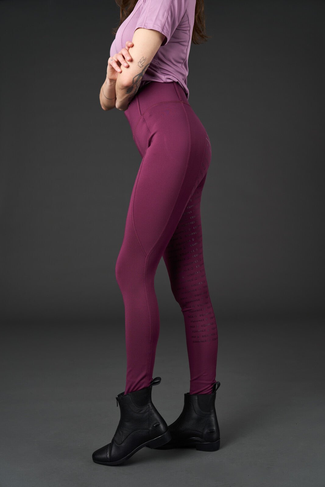 Equipage Kendra riding tights with full grip - Unamari