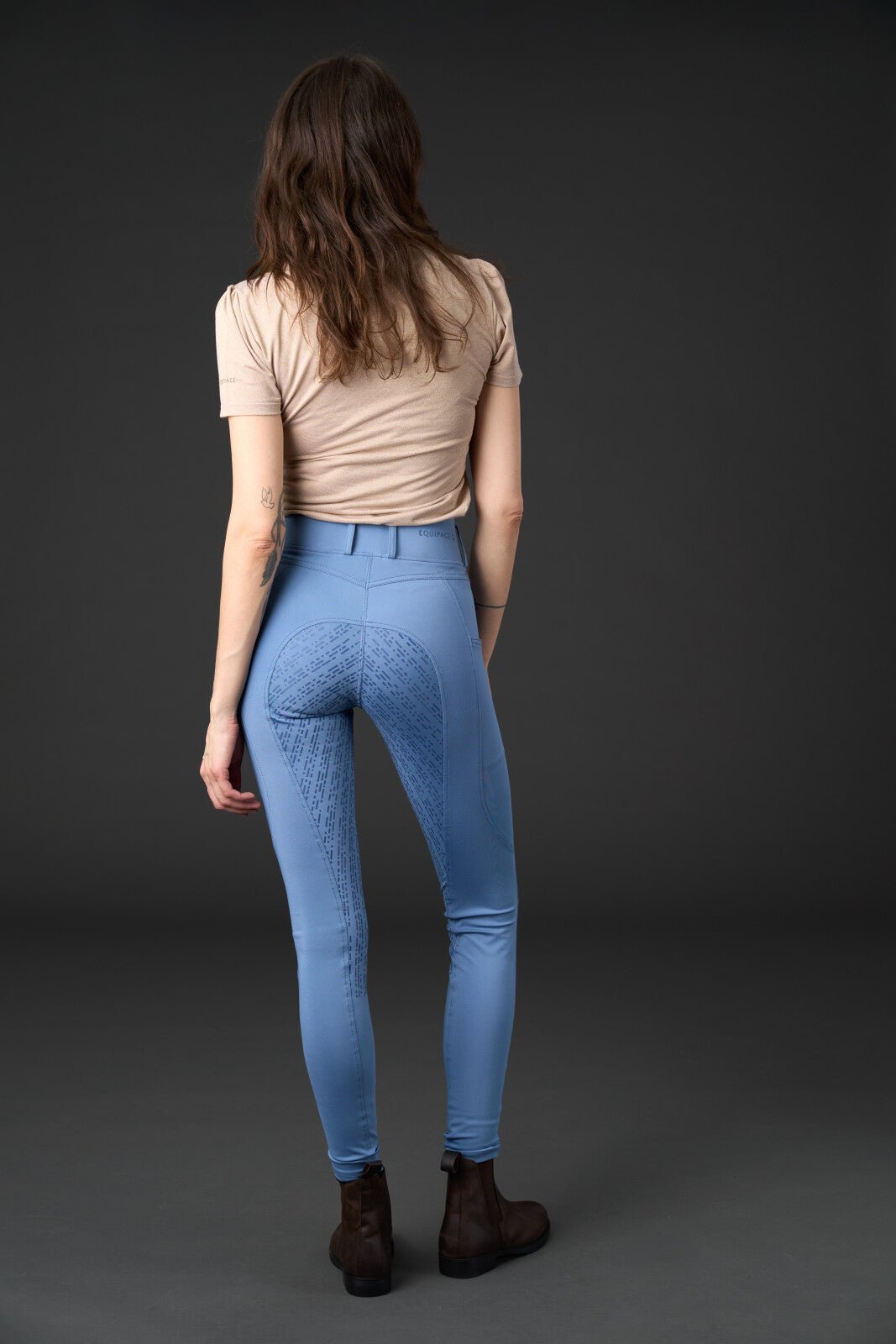 Equipage Kalea riding tights with full grip - Unamari