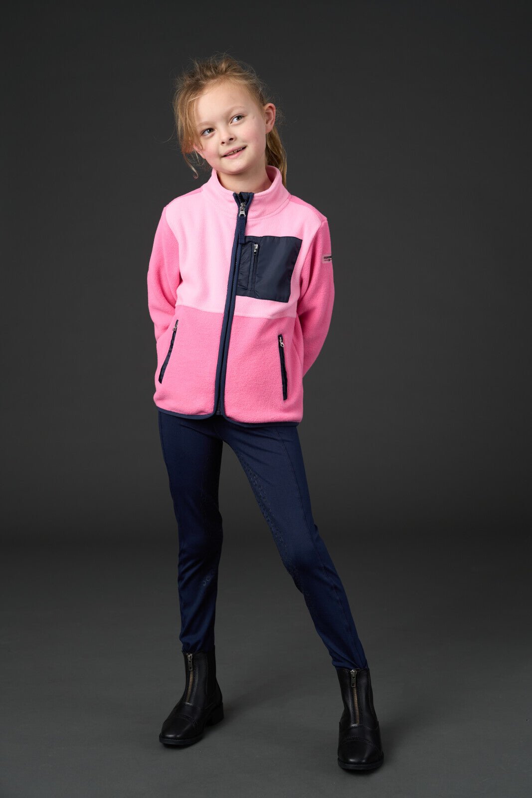 Equipage Minna zip riding fleece jacket for kids - Unamari