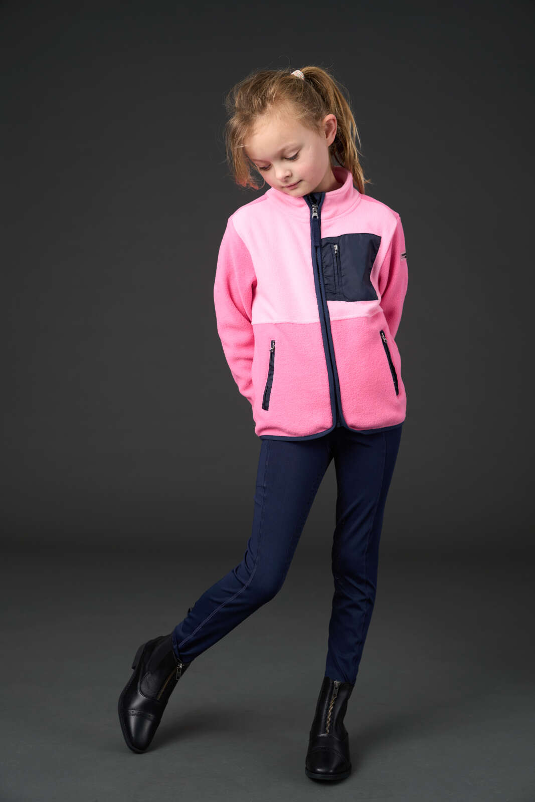 Equipage Minna zip fleece ridjacka för barn