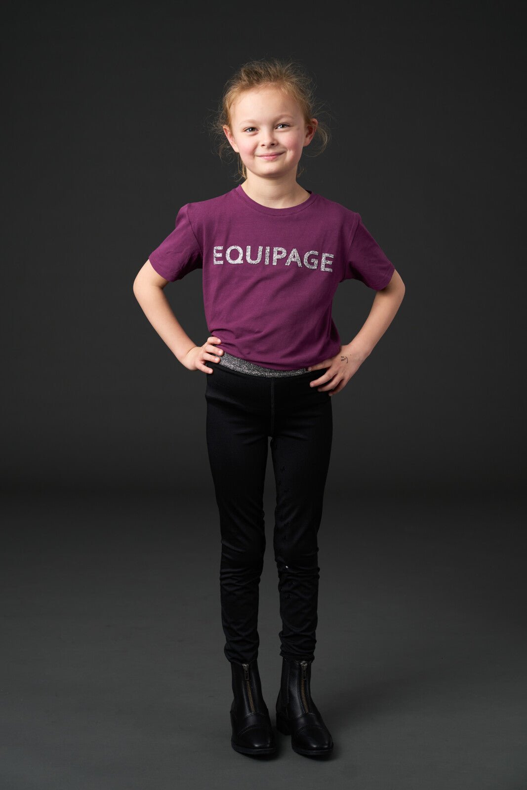 Equipage Maggie tights with full grip for kids - Unamari