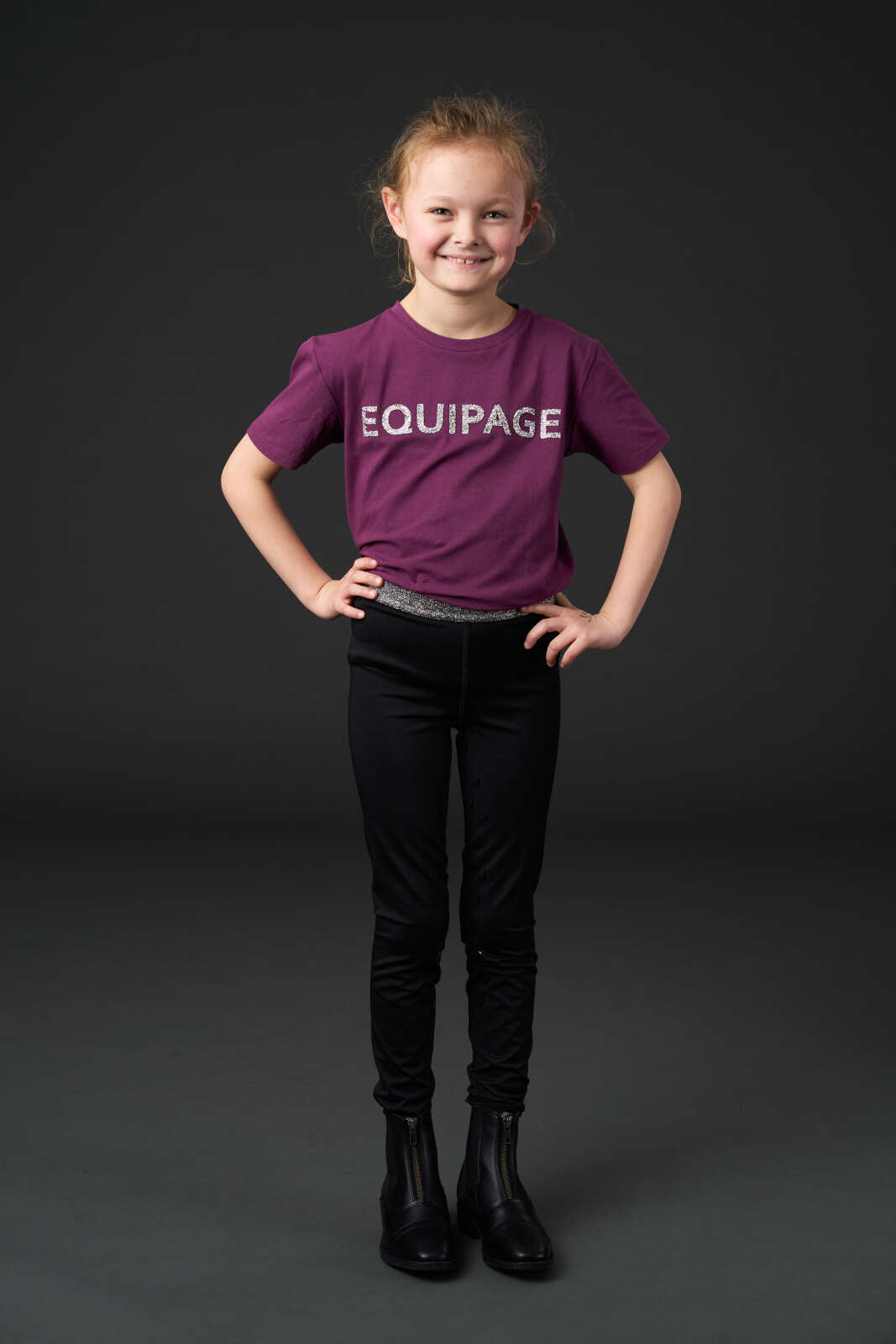 Equipage Telina kortärmad ridblus för barn