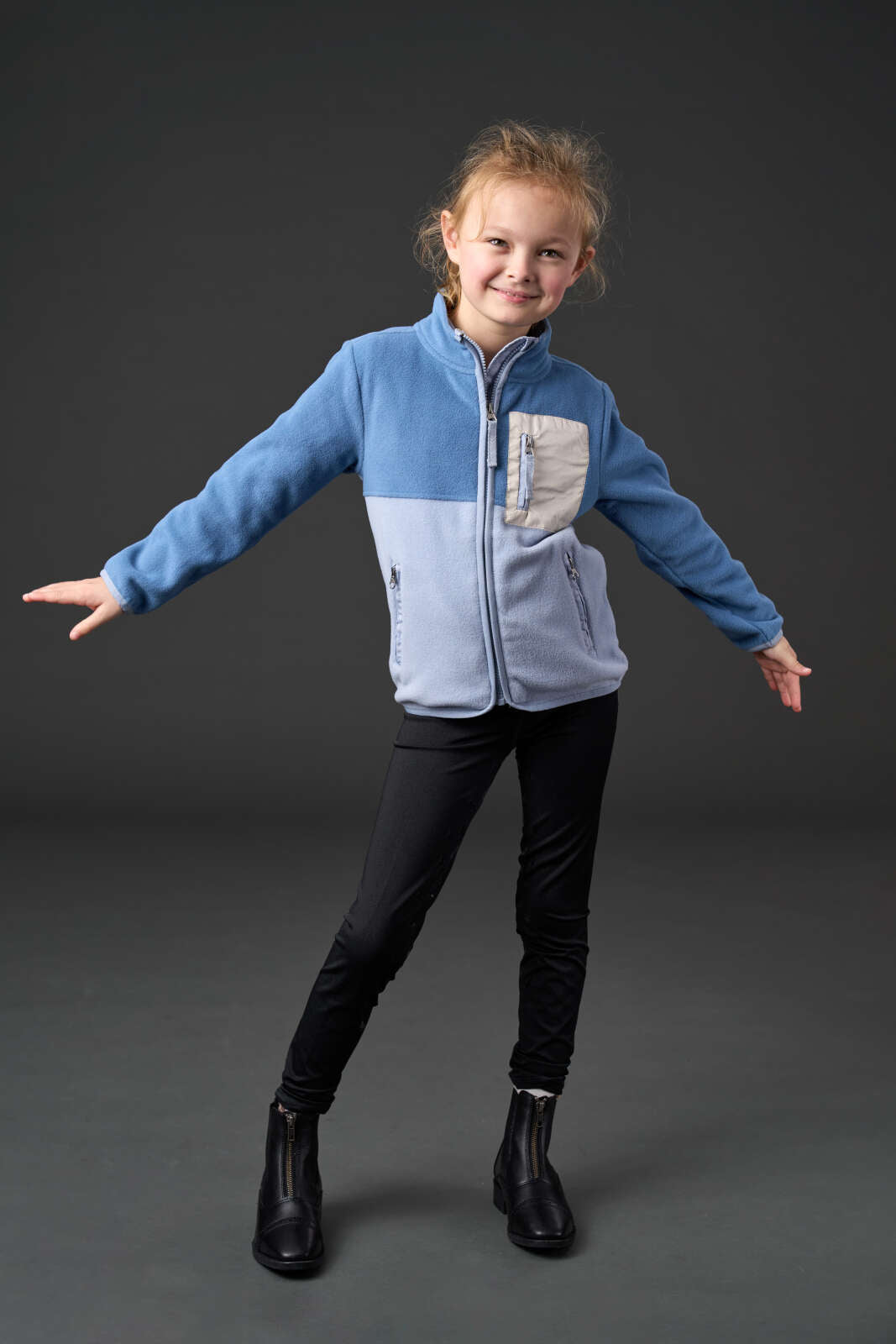 Equipage Thea zip cardigan för barn