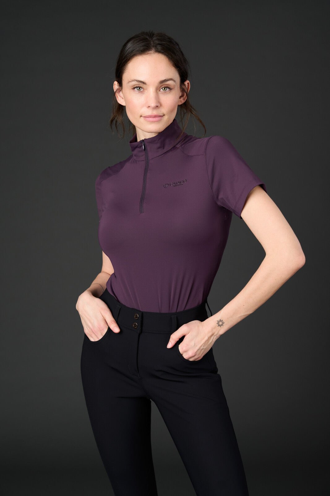 CATAGO Thelma short sleeve riding blouse - Unamari