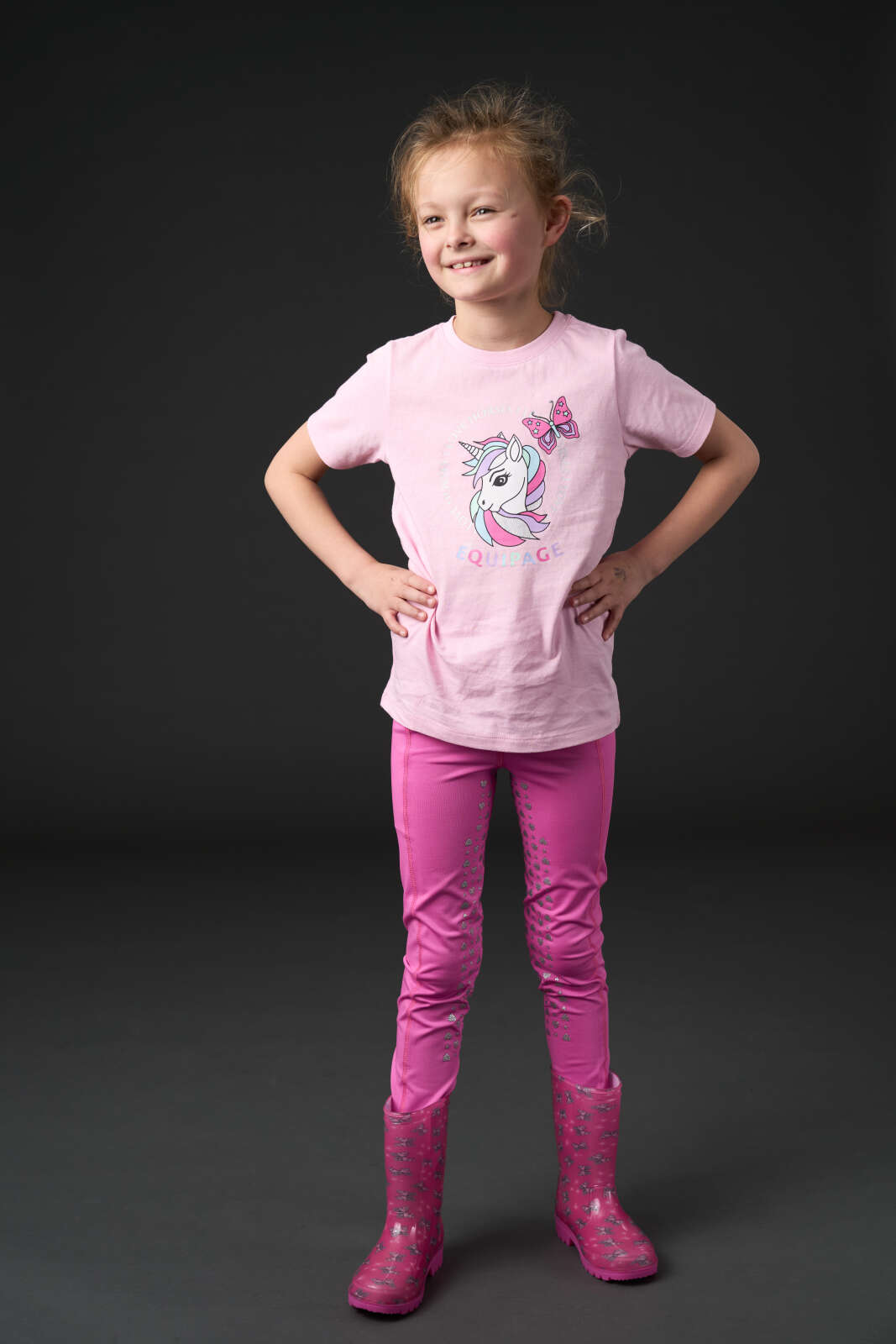 Equipage Molly Heart glittriga ridtights med full grip
