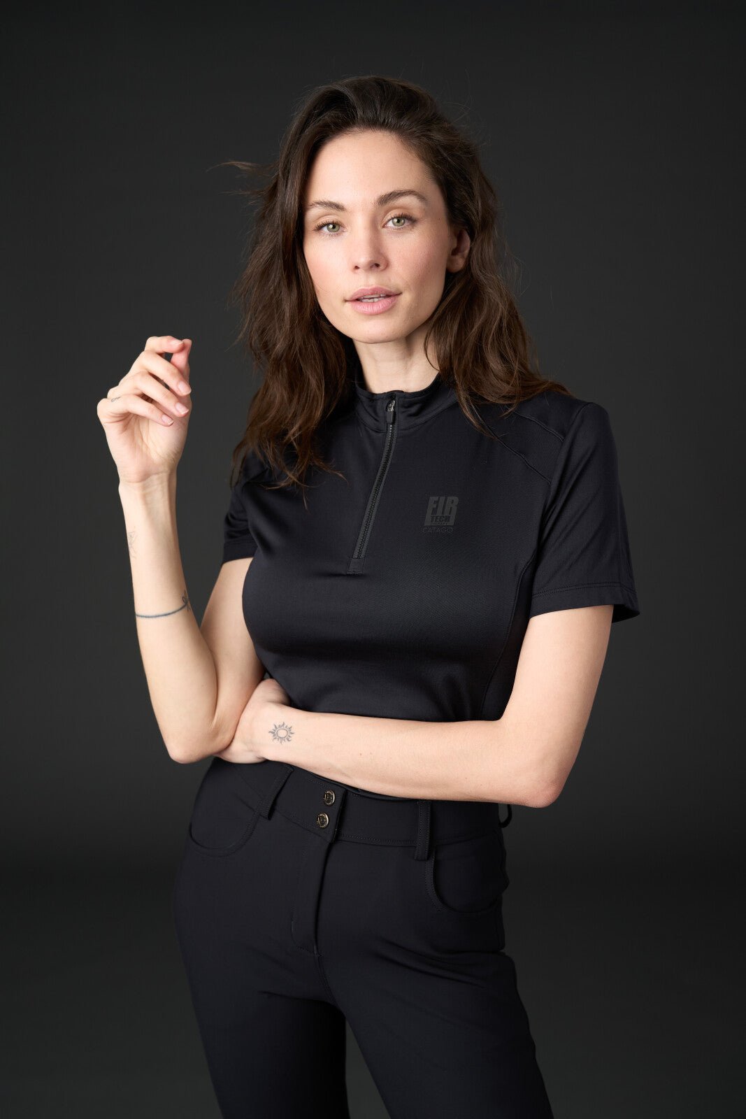 CATAGO FIR - Tech short sleeve riding blouse - Unamari