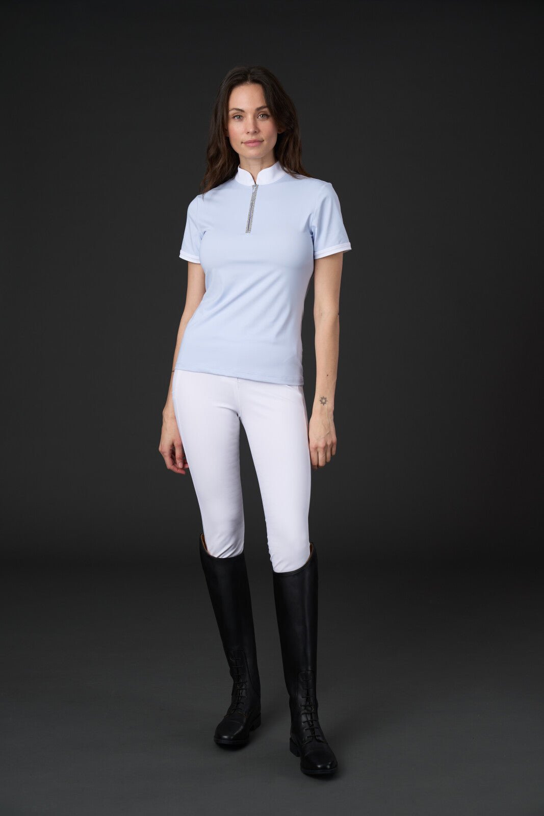 CATAGO Nice short sleeve competition blouse - Unamari