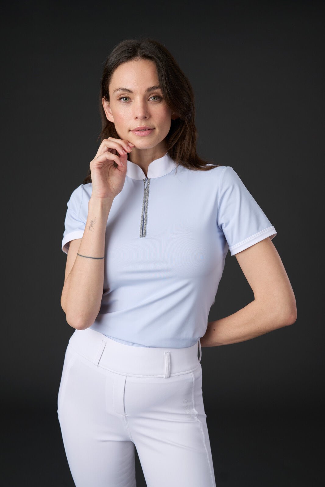 CATAGO Nice short sleeve competition blouse - Unamari