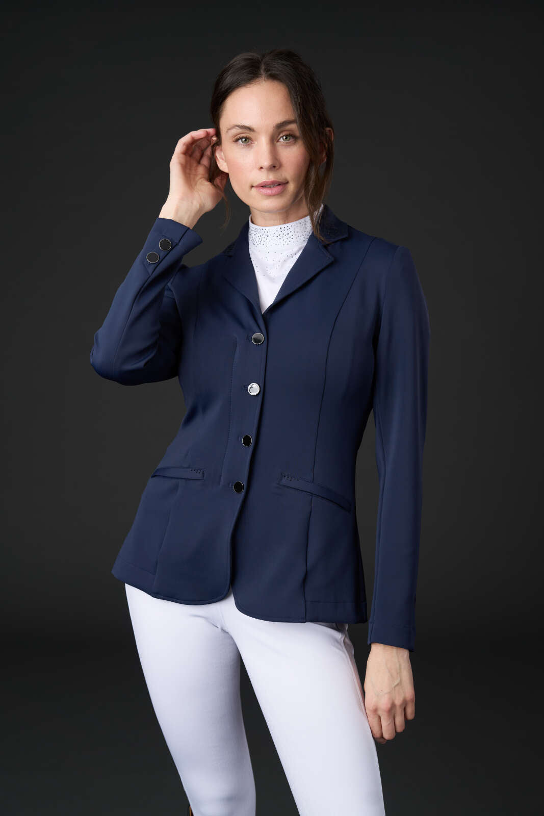 Equipage Monroe show jacket with rhinestone details