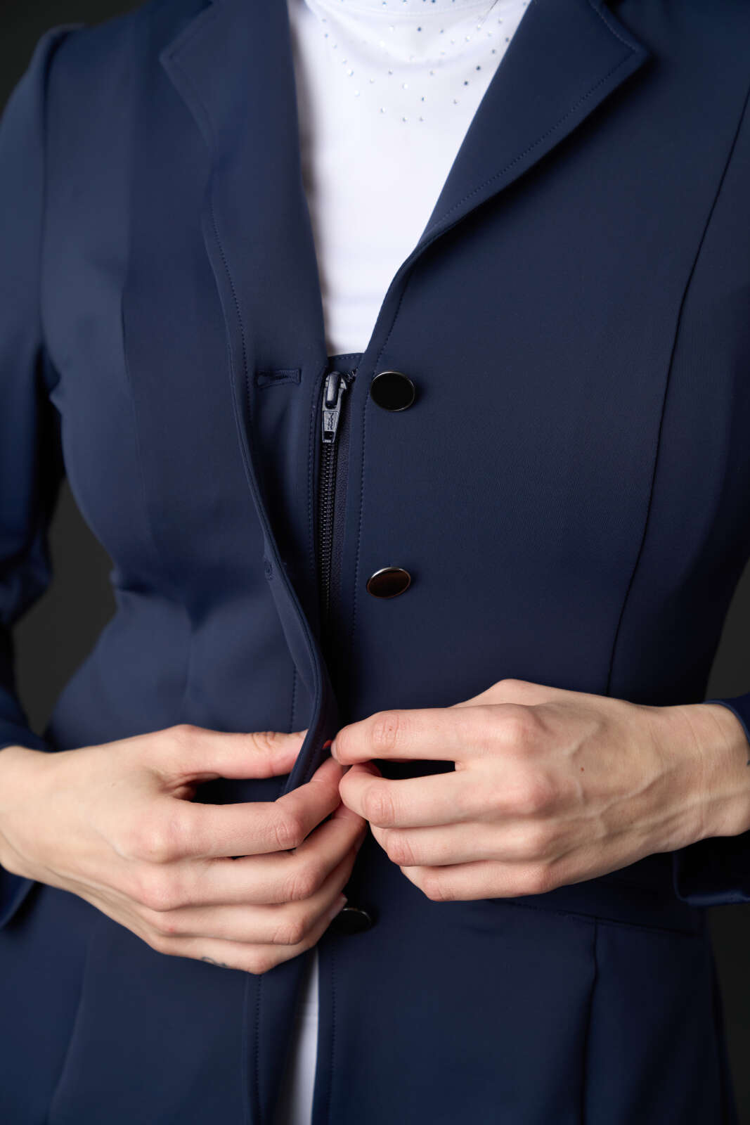 Equipage Monroe show jacket with rhinestone details