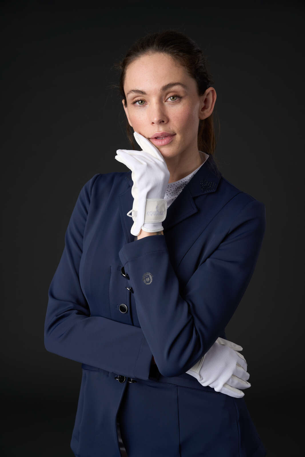 Equipage Monroe show jacket with rhinestone details