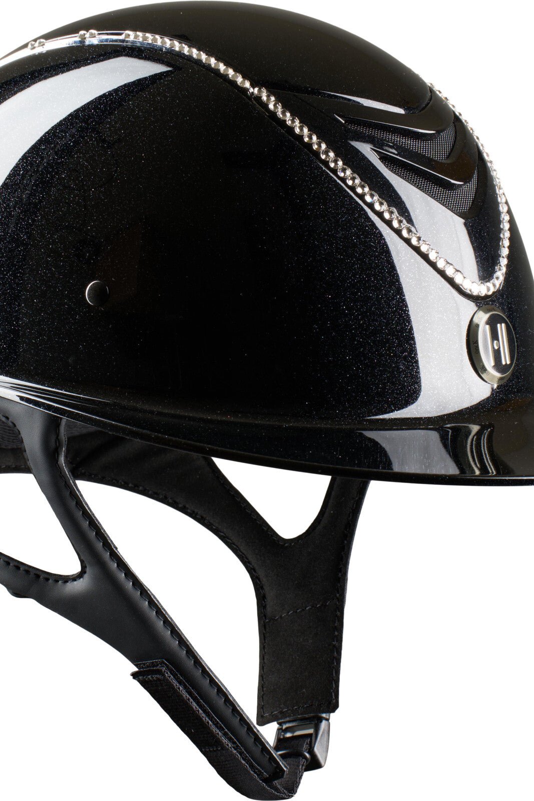 One K Avancé Lux riding helmet - Shimmer effect, swarowski pipe - Unamari