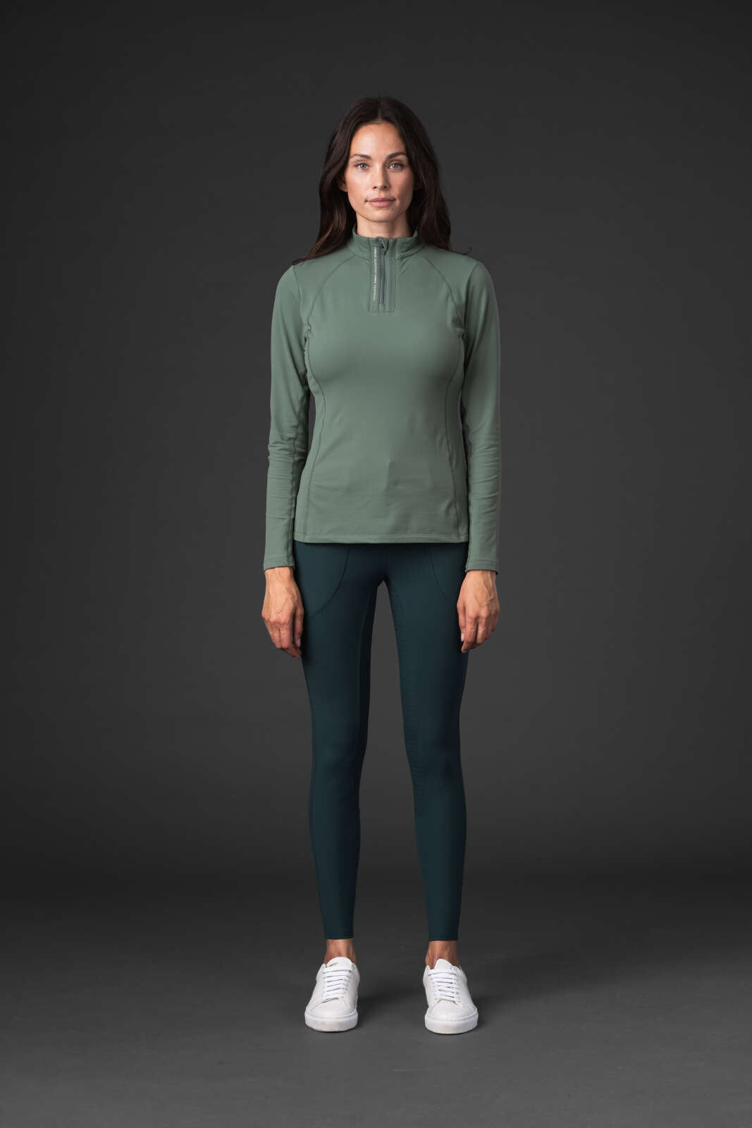 CATAGO Bree langærmet ridetrøje med half-zip