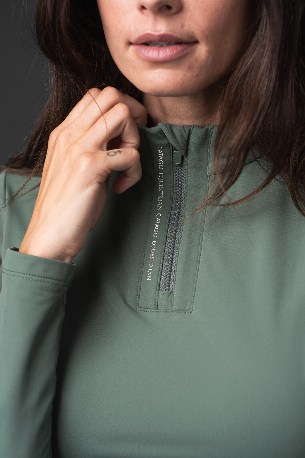 CATAGO Bree long sleeve Half-zip shirt