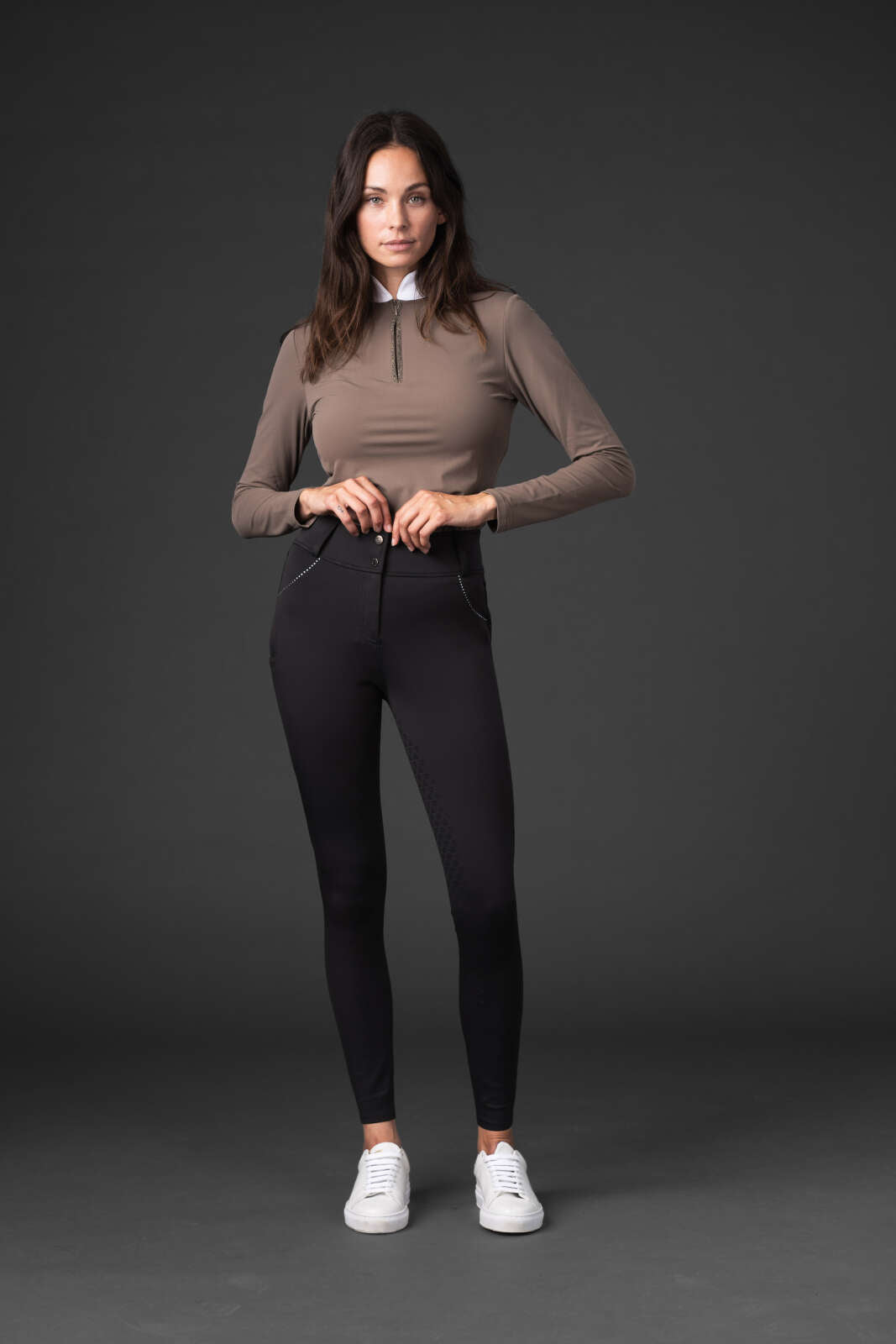 CATAGO Vesta ridebukse med krystaller, fullgrip