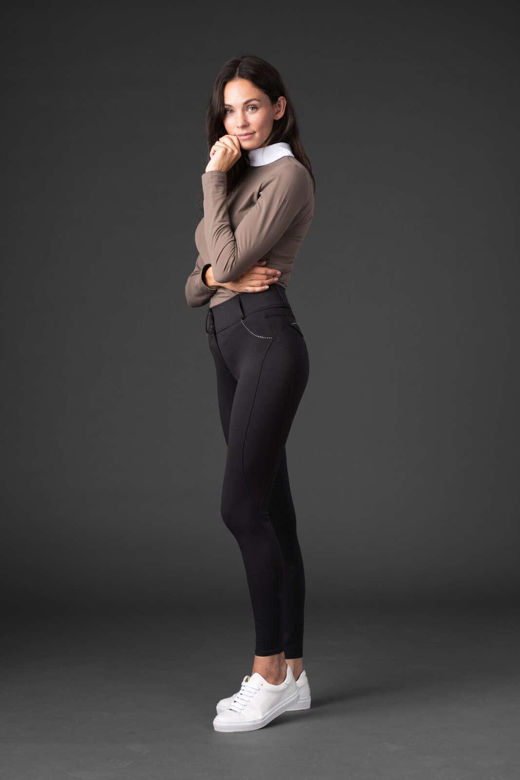 CATAGO Vesta ridebukse med krystaller, fullgrip