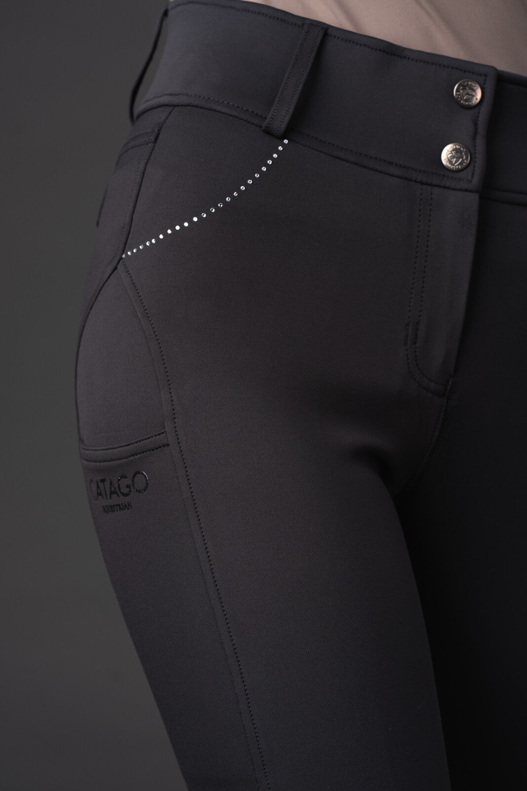 CATAGO Vesta breeches w/ crystal details, fullgrip