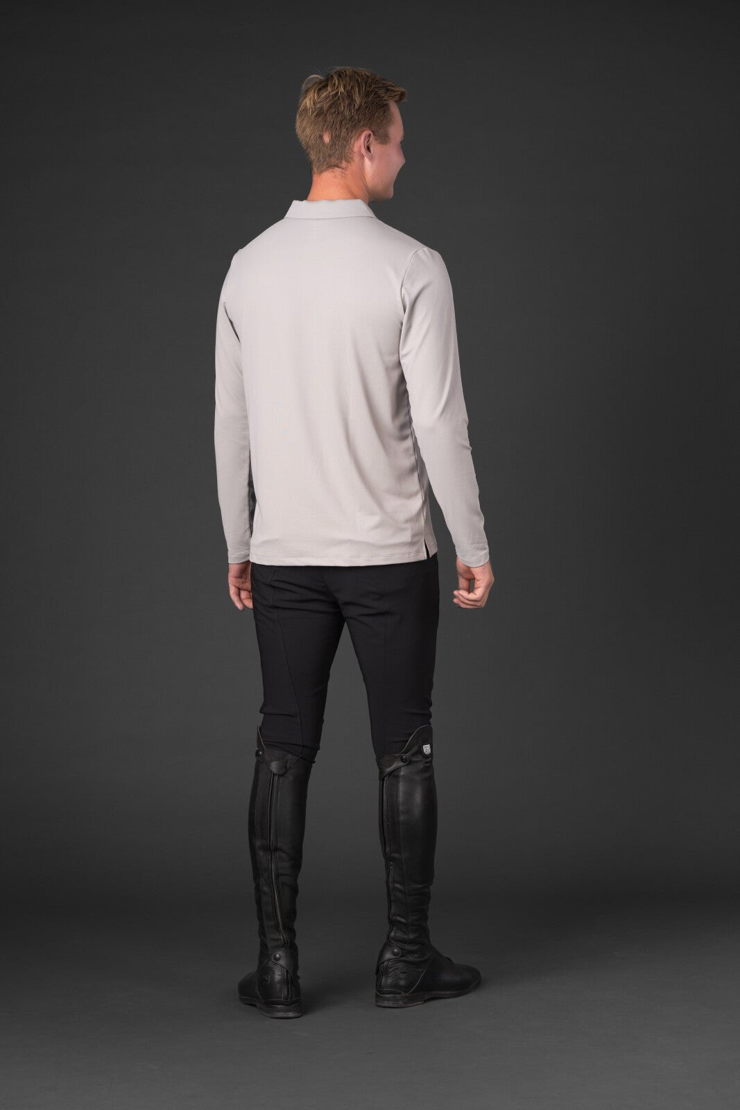 CATAGO MEN Victor long sleeve zip polo - Unamari