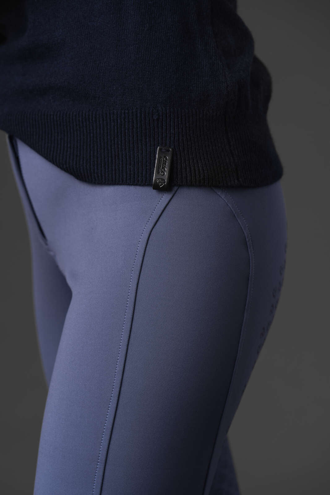 CATAGO Victoria strikket ridebluse med half-zip