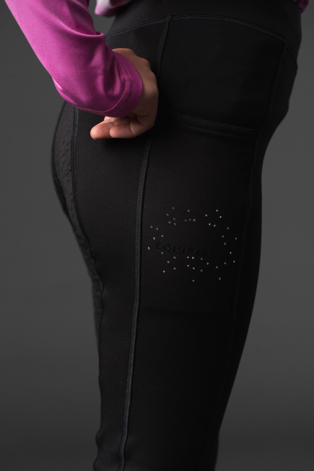 Equipage Sophia fullgrip winter riding tights for kids