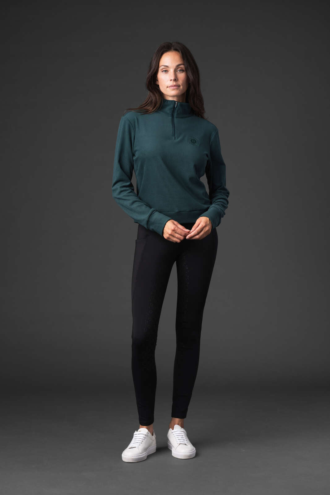 Equipage Vibeka genser med halv glidelås