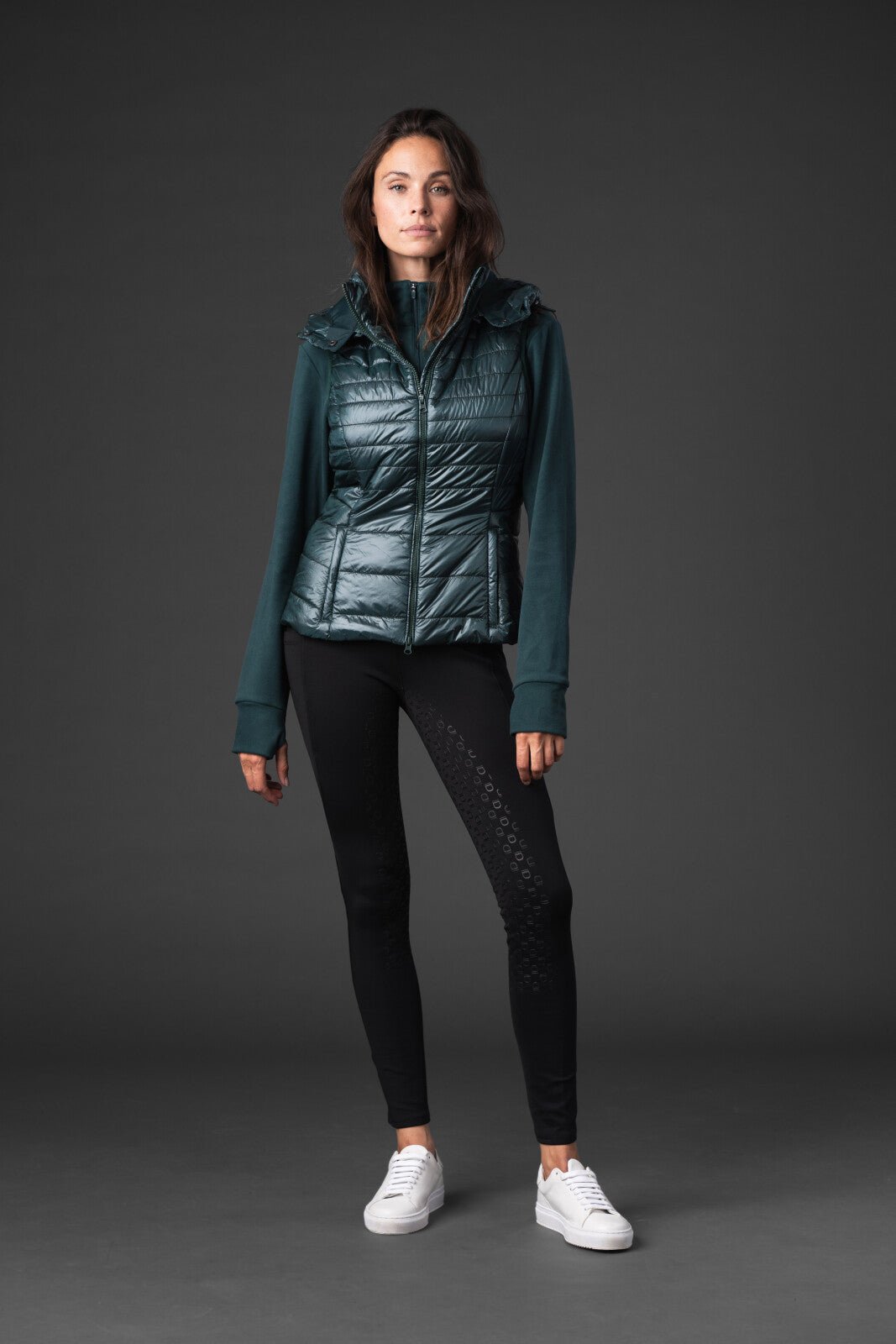 Equipage Valencia hooded riding vest - Unamari