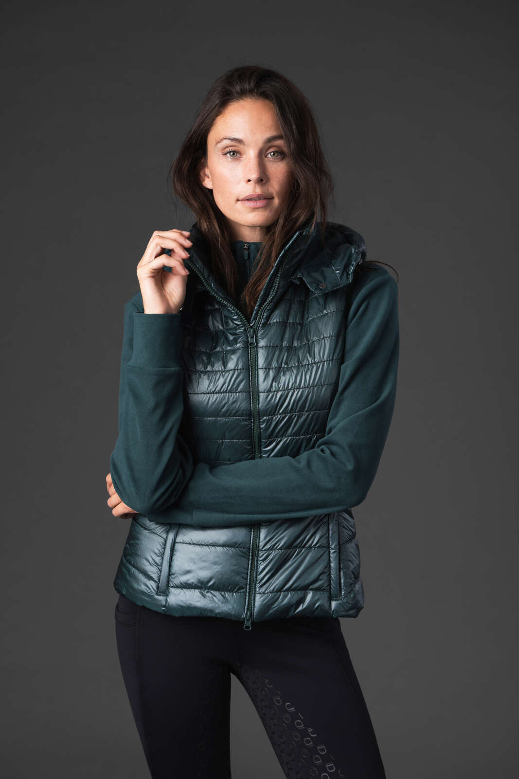 Equipage Valencia hooded riding vest