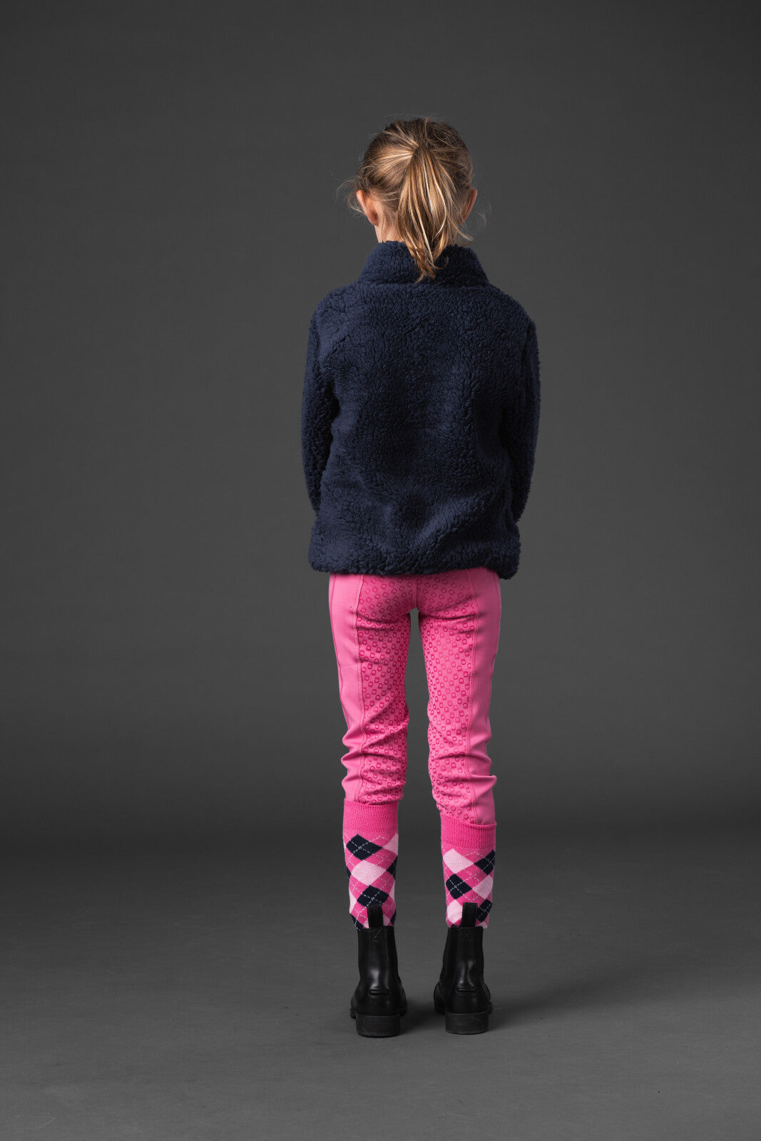 Equipage Veronika teddy med halv lynlås til børn