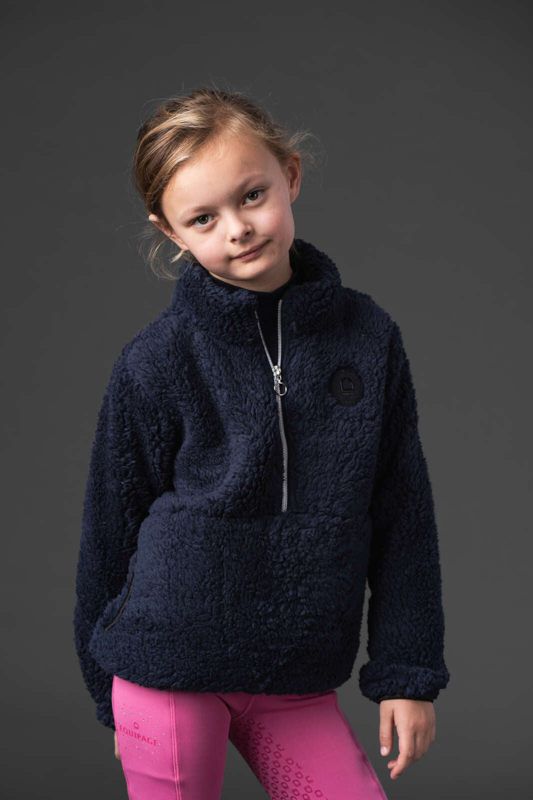 Equipage Veronika half-zip teddy for kids