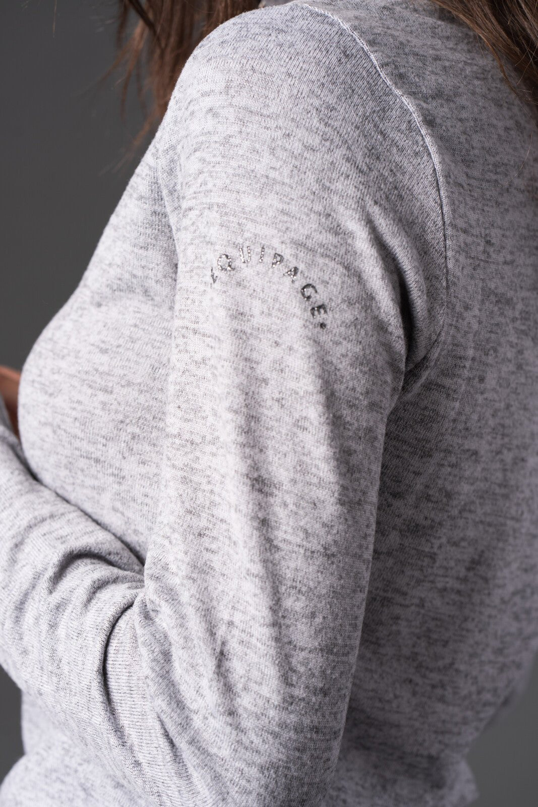 Equipage Stacey long sleeve half - zip riding shirt - Unamari