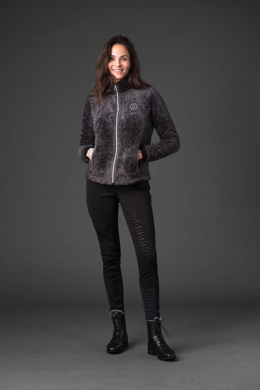 Equipage Vinnie teddy zip jacket for kids