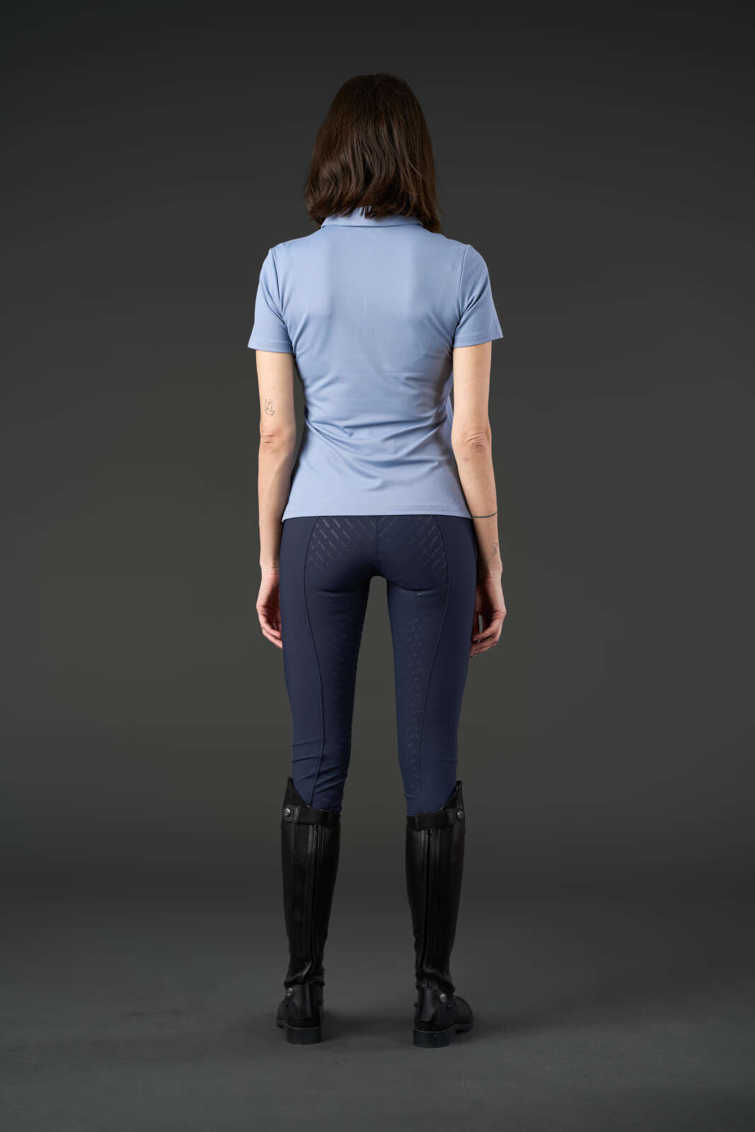 Catago Nash zip polo kortærmet ridebluse