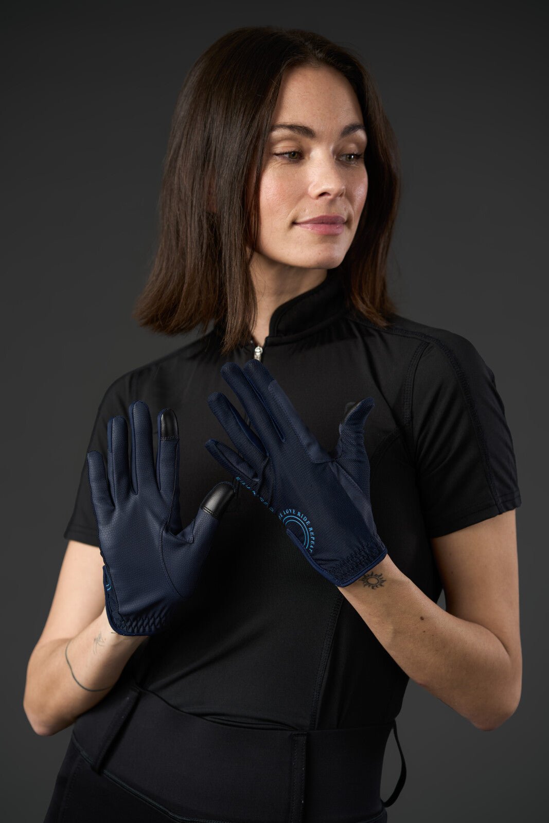 Equipage Terina mesh riding gloves - Unamari