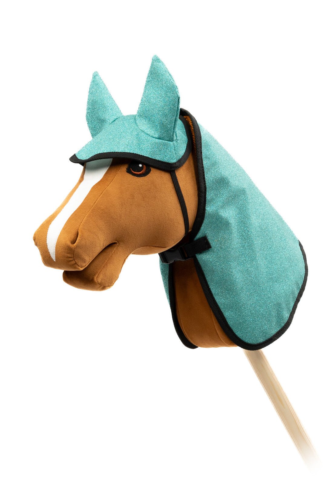 My Hobby Horse Rug & Ear Bonnet, blue glitter - Unamari