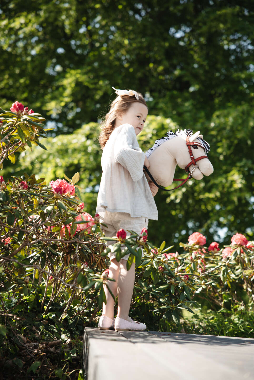 My Hobby Horse träns, röd glitter