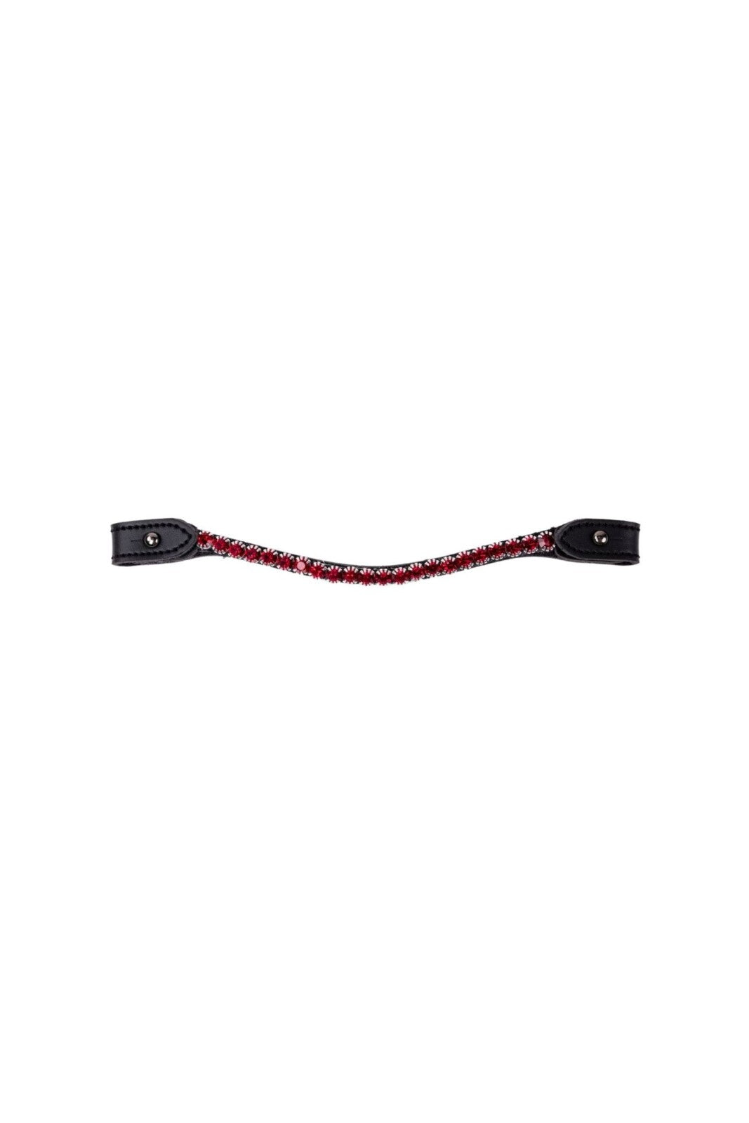 My Hobby Horse Browband, black with red stones
