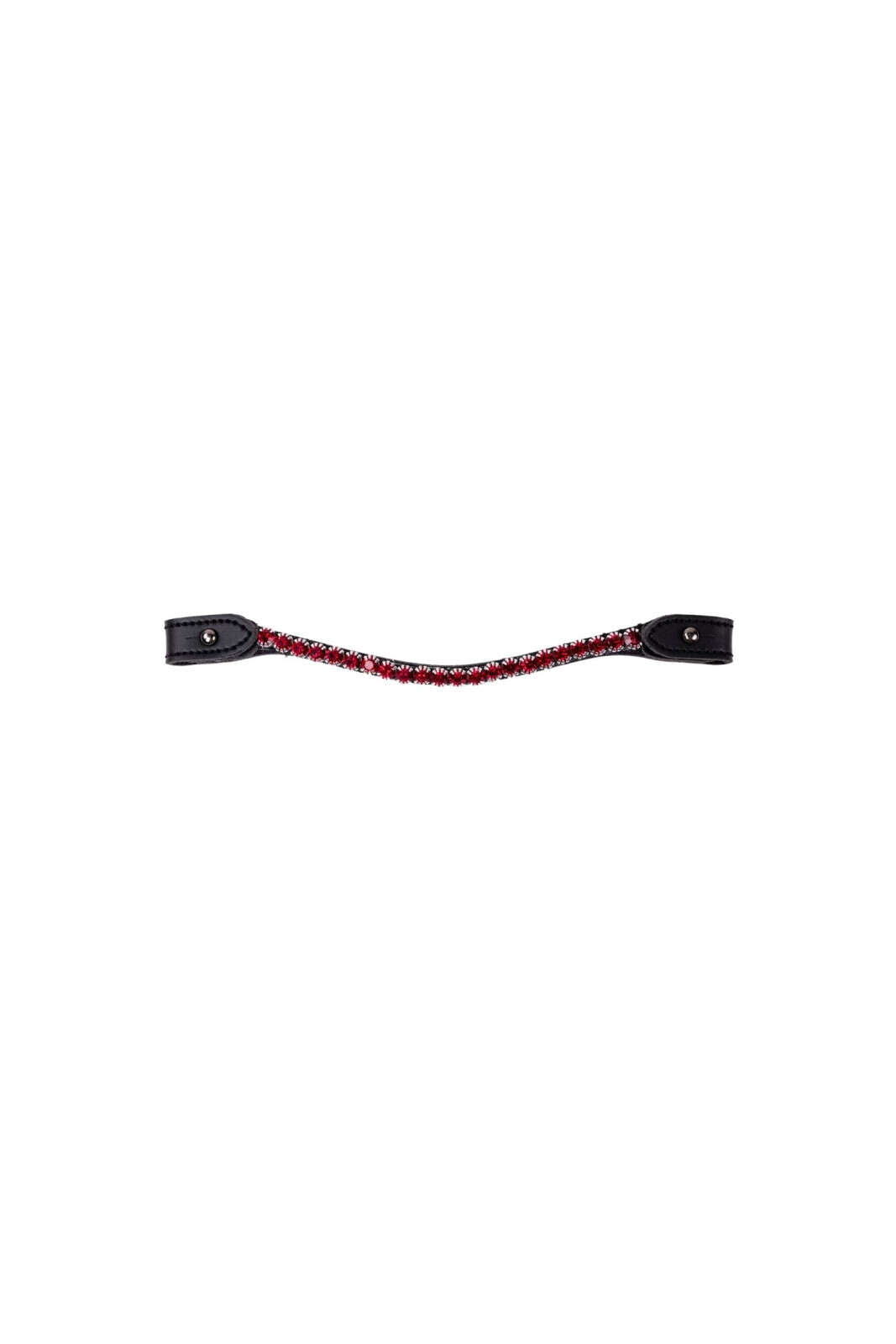 My Hobby Horse Browband, black with red stones